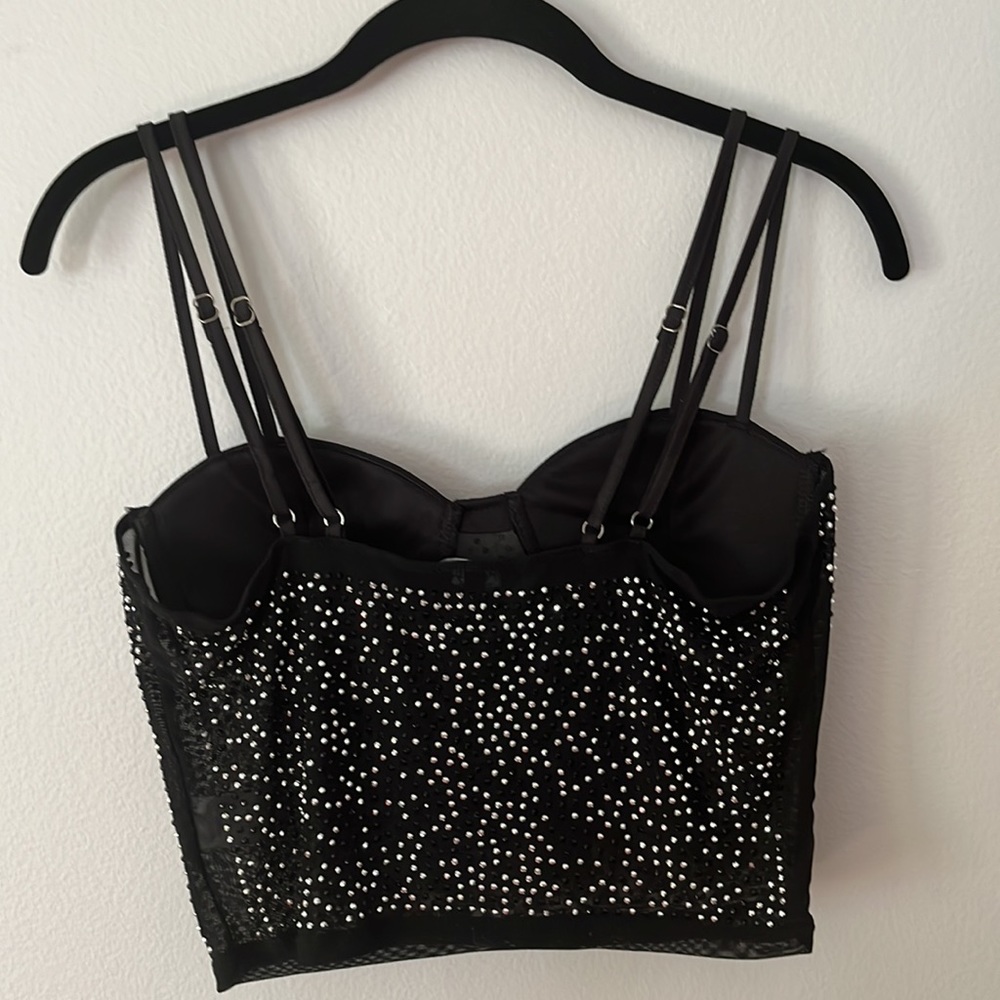 Mesh Studded Crop Top NBW - Picture 4 of 5